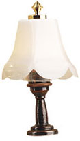 Dollhouse Miniature Scalloped Table Lamp